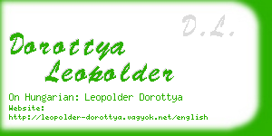 dorottya leopolder business card